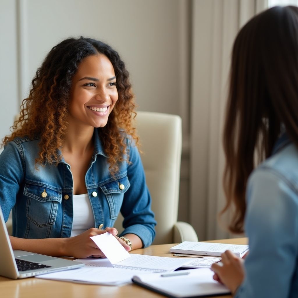 One-on-one financial counseling session