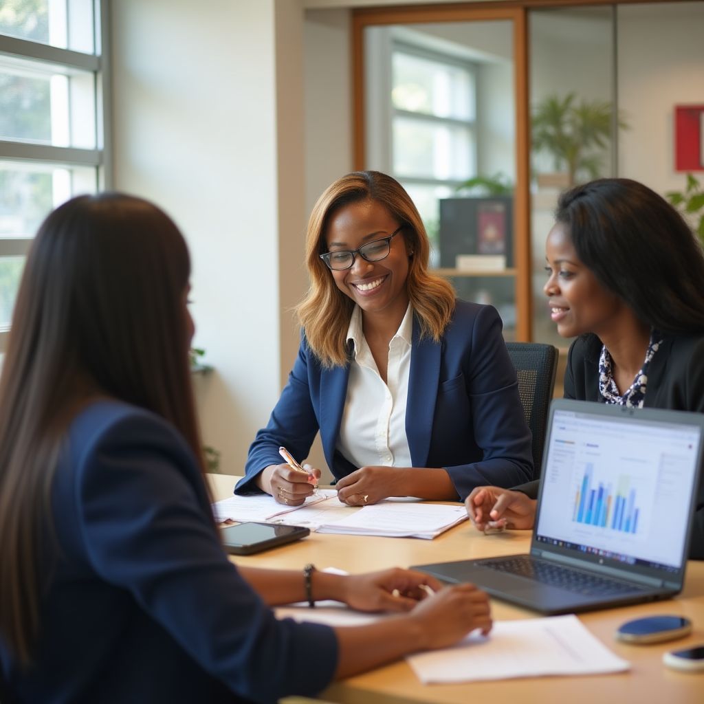 Implexionsskva team in modern Kumasi office